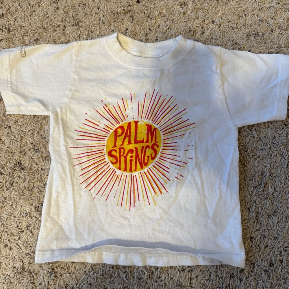 Palm Springs Kids' Sunburst White T-Shirt